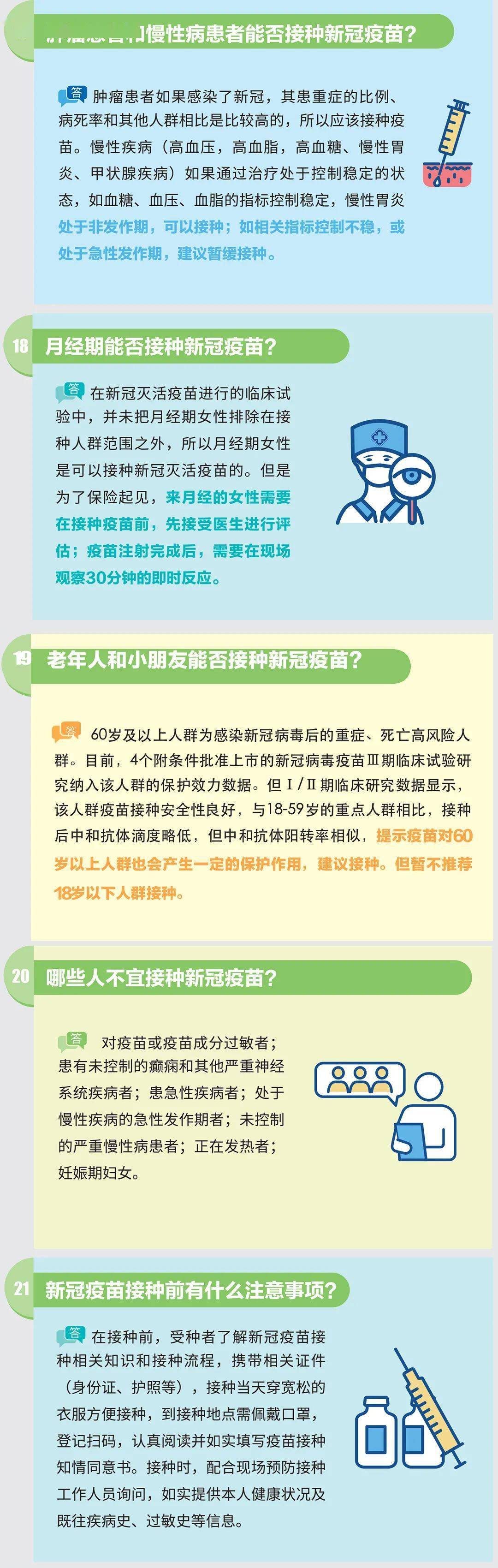 新冠疫苗注意图片