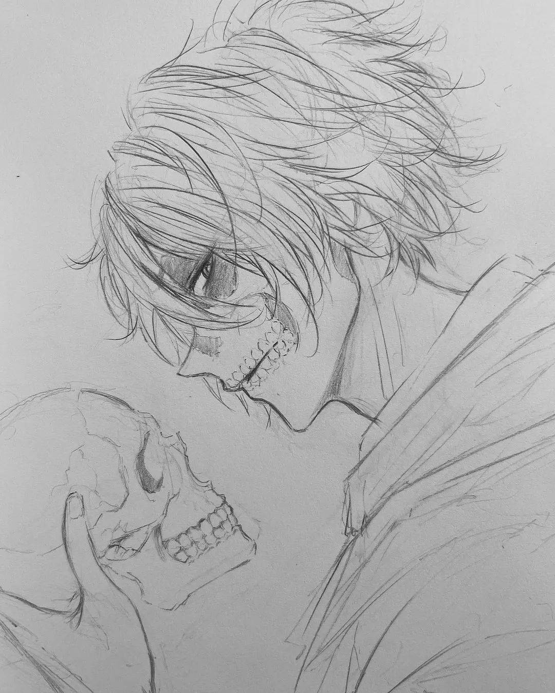 动漫不会上色?黑白铅笔也能画出佳作