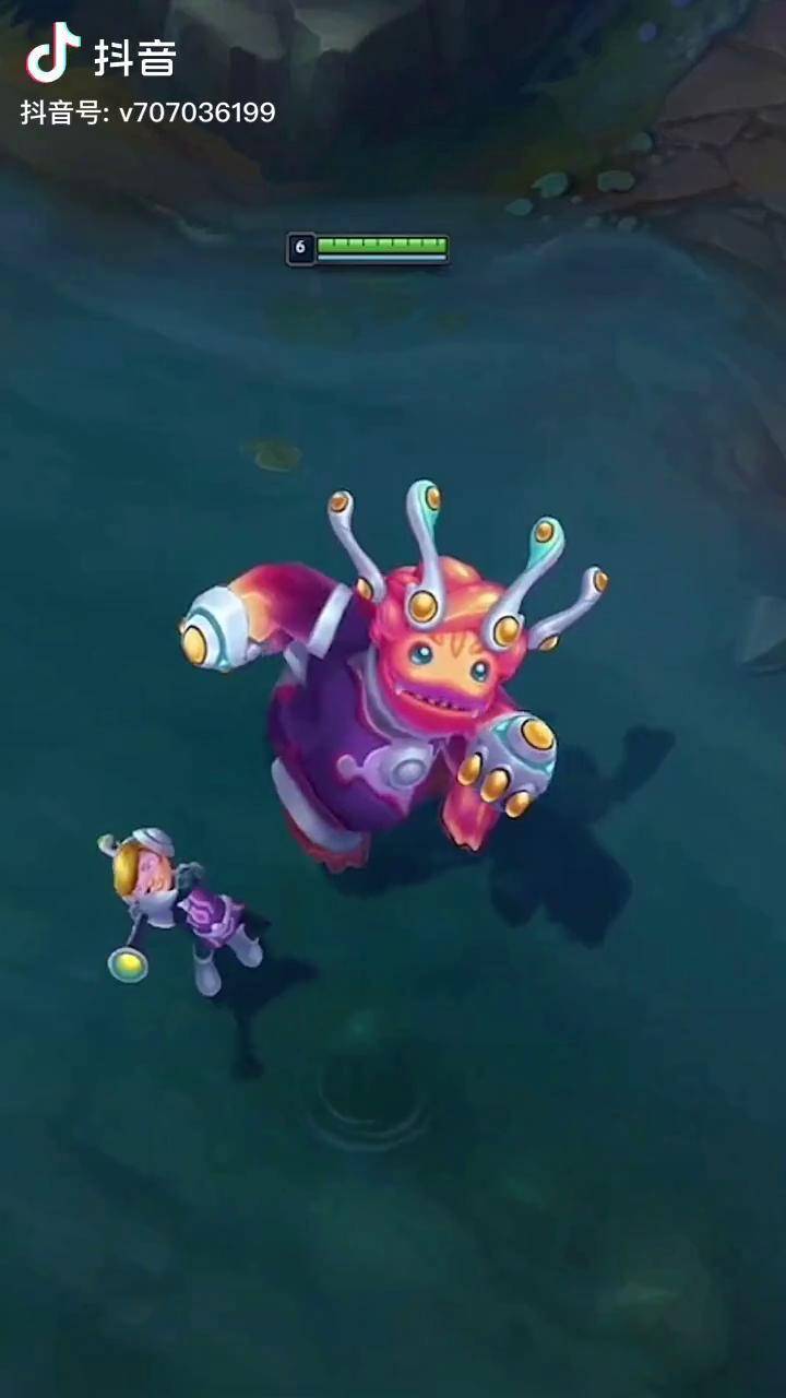 英雄联盟太空律动皮肤 努努与威朗普炫彩,努努解救了被丽桑卓控制了的