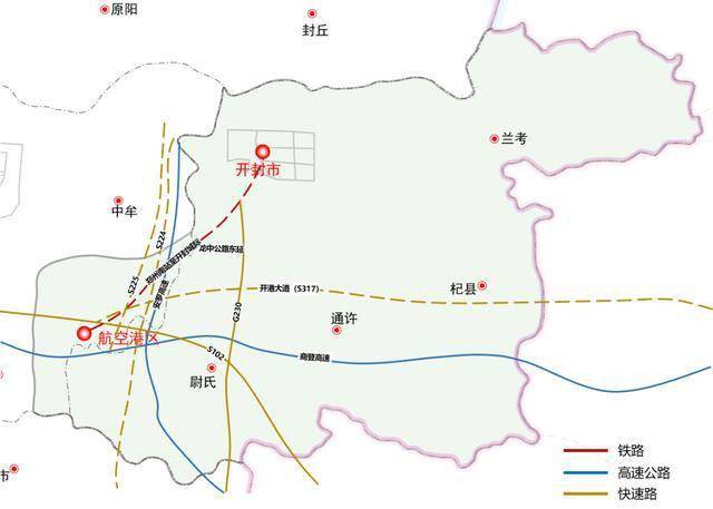 高快路網5環:連霍,京港澳,鄭州西南繞城高速組成的高速公路一環,焦平