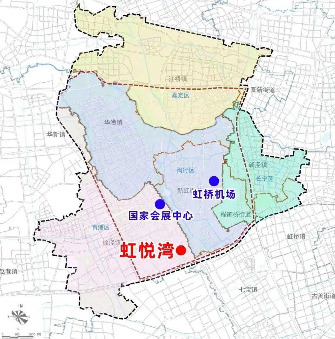 虹桥镇行政地图图片