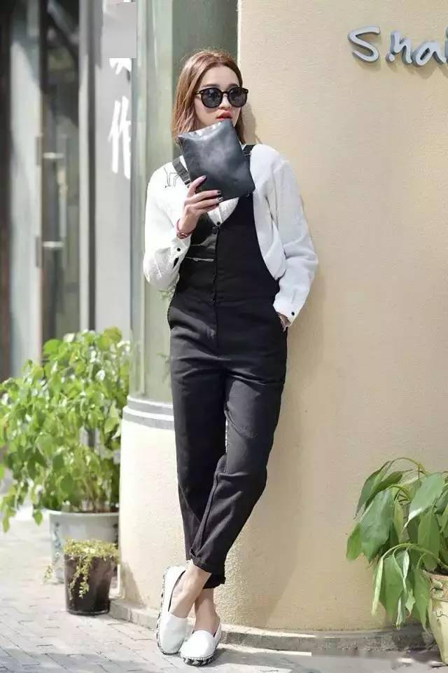 seoseoo袋鼠初夏背带裤减龄秀