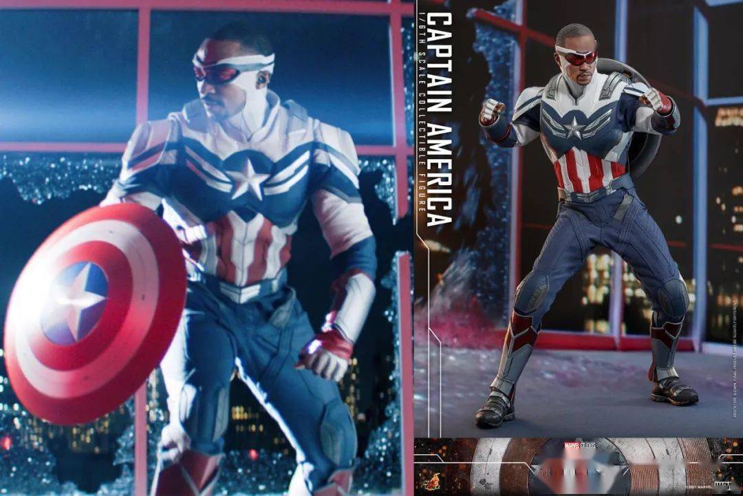 猎鹰的翅膀这套新战衣不仅有美国队长制服标志性的元素正式继承了美队