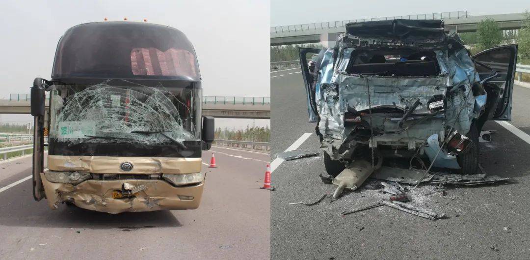 小客车高速违停被追尾 京藏高速宁夏关马湖段发生4死3伤事故 行车道
