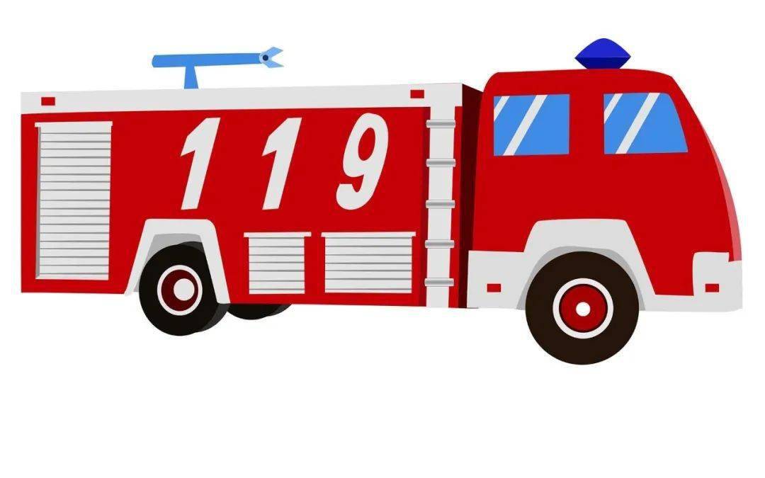 消防车矢量图图片