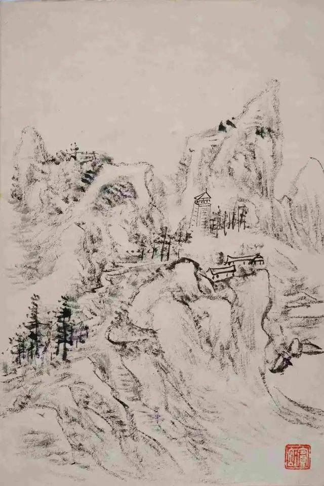 黄宾虹课徒稿,宣纸线装书,国画学习资料限时特价250黄宾虹山水画册