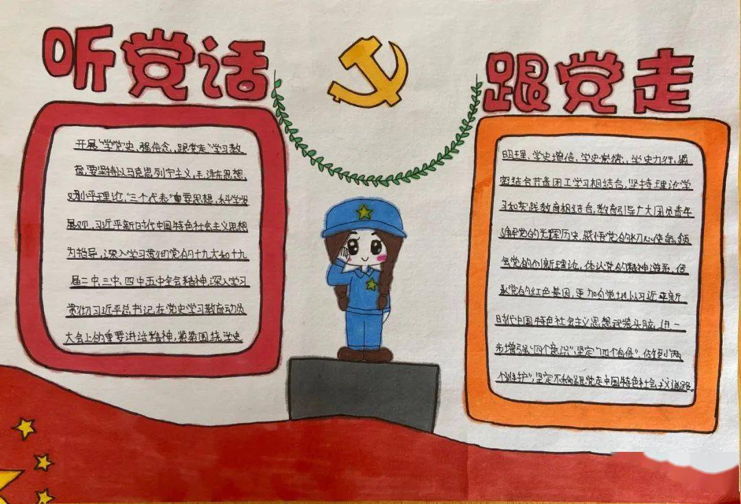 青春心向党 长大后我就成了你 丨 优秀手抄报,主题征文展示(一)