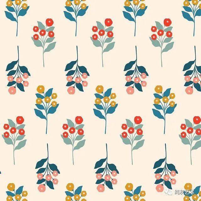 清新的花朵纹样