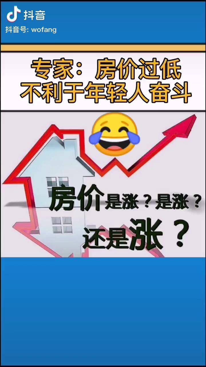 专家说:房价过低,不利于年轻人奋斗,难道房价站得还不够高?