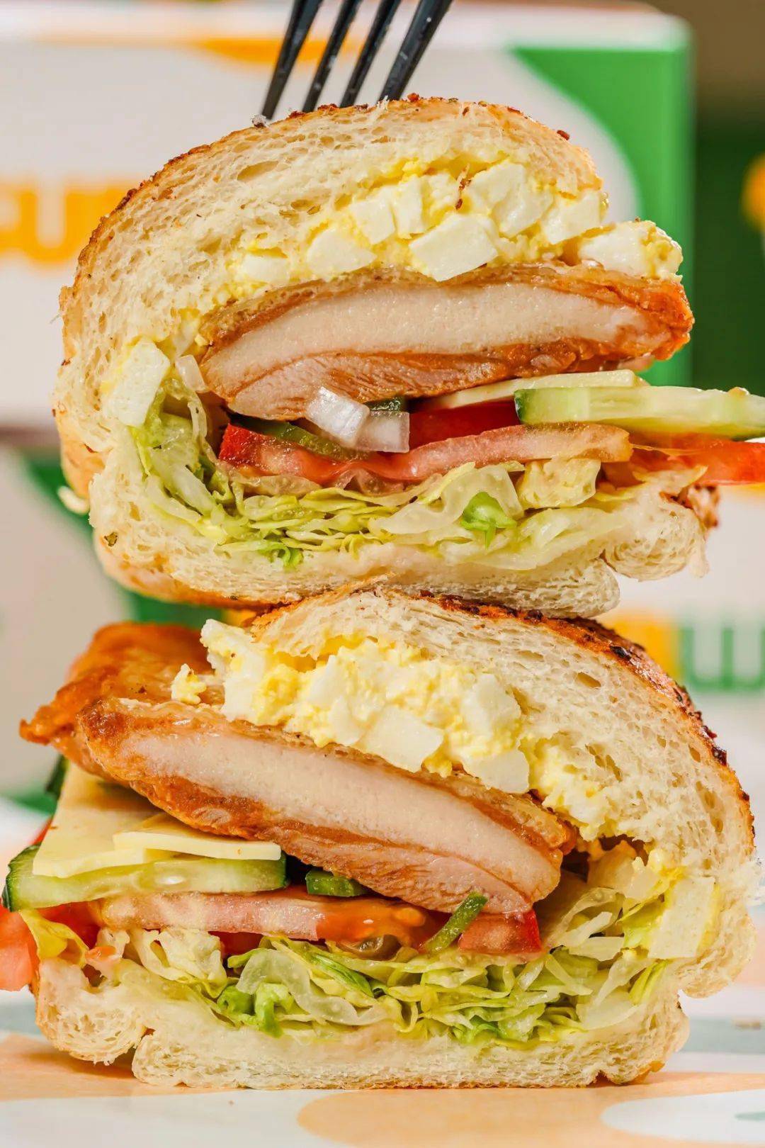 199元赛百味套餐定制版n层爆馅三明治广佛44店通用