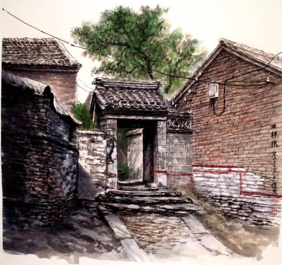 超美回忆!我市画家王志杰持续23年用画笔描绘逝去的老街古巷