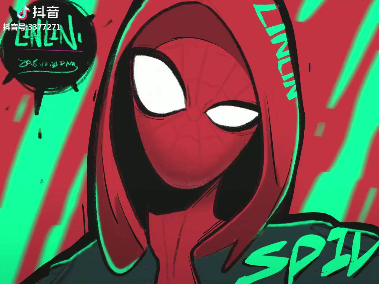 平行宇宙柴霖霖插画作品蜘蛛侠手绘原创蜘蛛侠平行宇宙原创