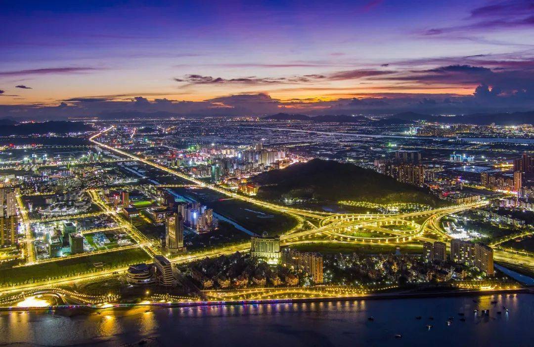 珠海市金湾区夜景图片