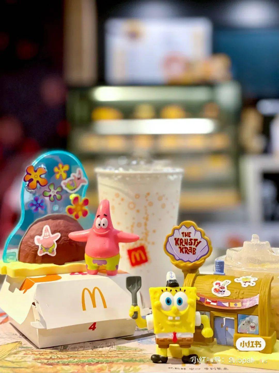 玩具芜湖麦当劳新作海绵宝宝全套免费送