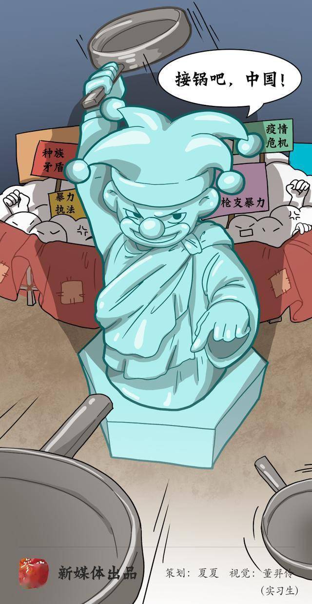 给美国画个像四转嫁内部矛盾的甩锅侠