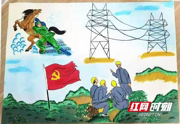 党史学习教育|她用画笔记录"听"党史故事感动瞬间