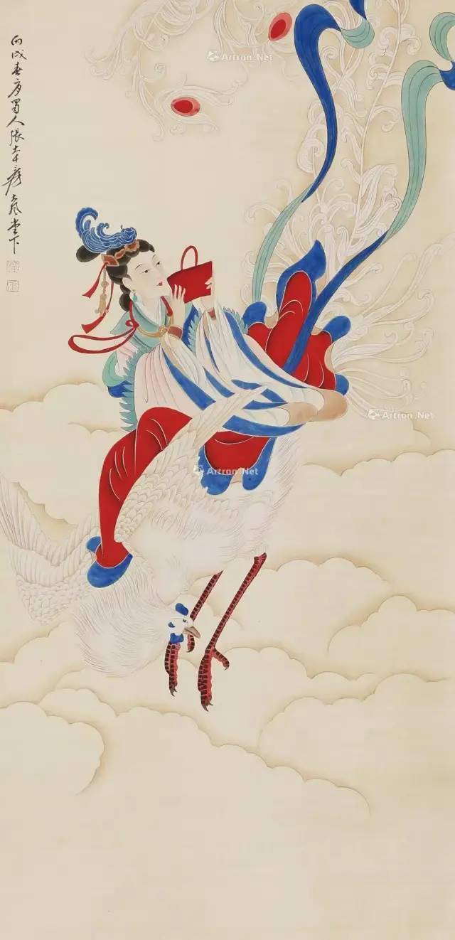 他们笔下的敦煌飞天姿态蹁跹轻盈巧妙