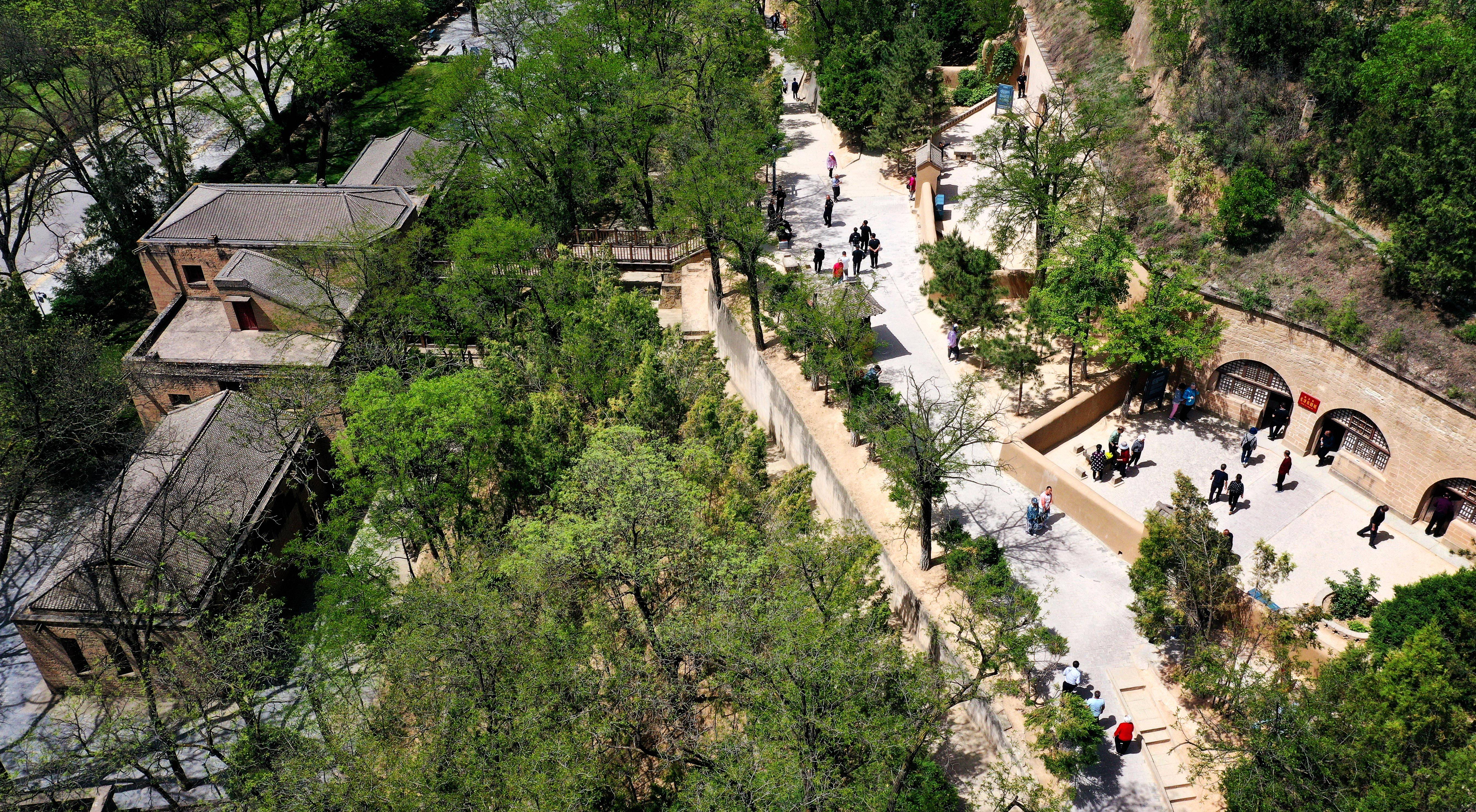 延安杨家岭风景图片图片