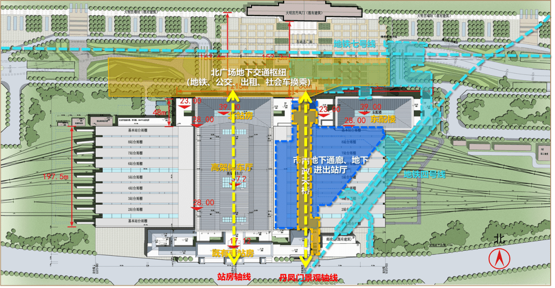 西安北站内部地图图片