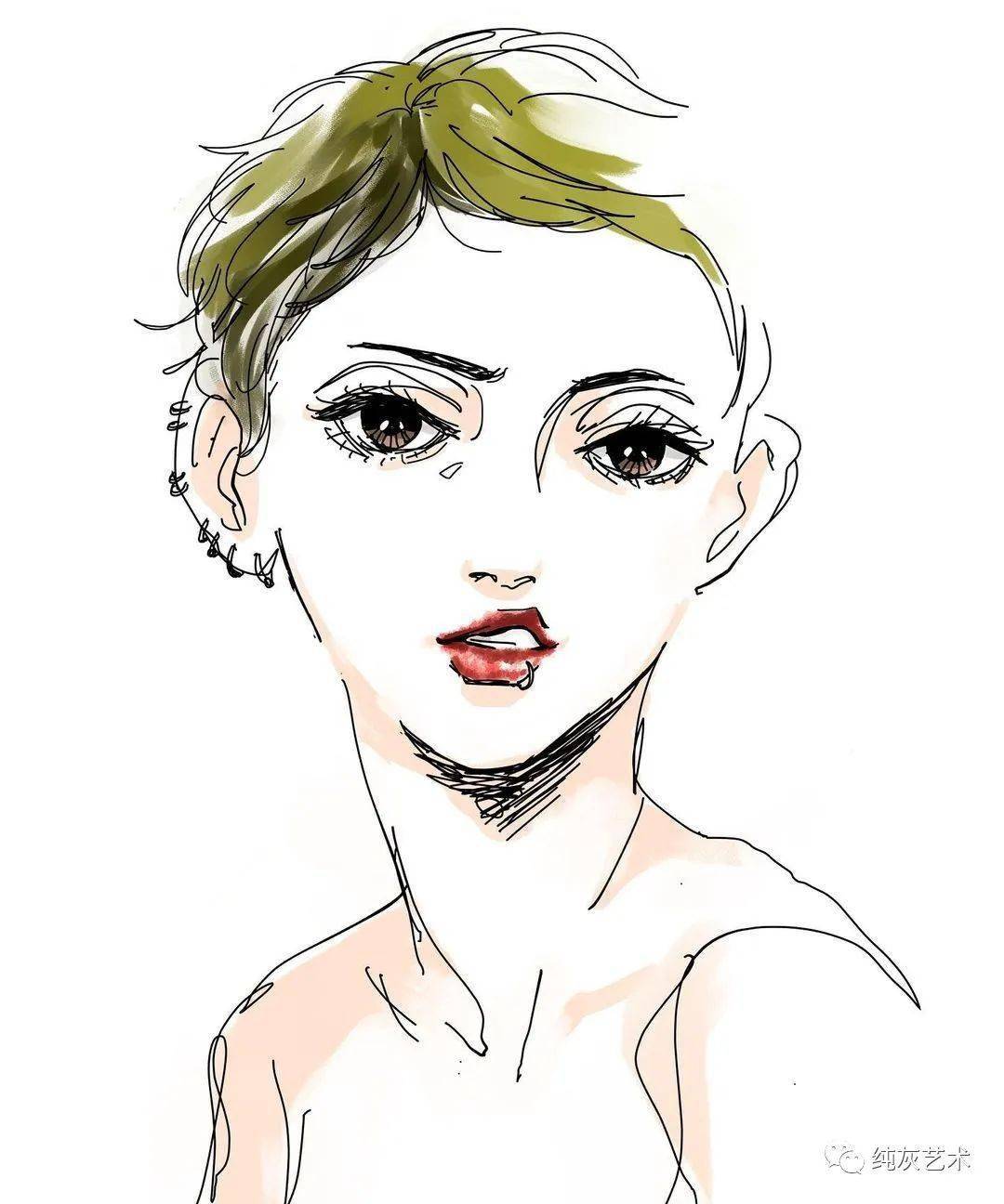 短发绑头发| TikTok, image size:1080x1296