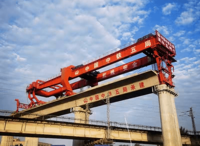 喜讯新建时速350公里铁路成功上跨宣杭线
