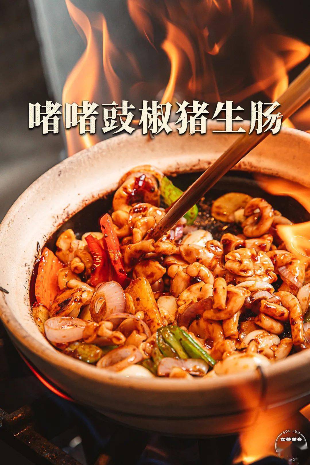 啫啫必点猪生肠,我真的太好这口了!这诱惑谁顶得住啊.