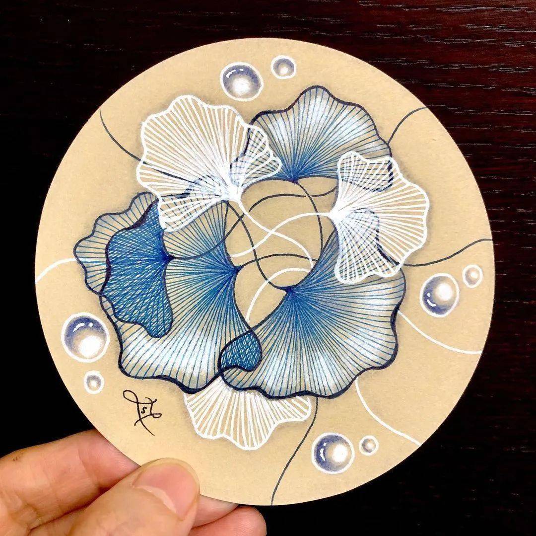 趣味创作简单的创意线描装饰一支笔画出超精致的作品让你烦躁的心瞬间