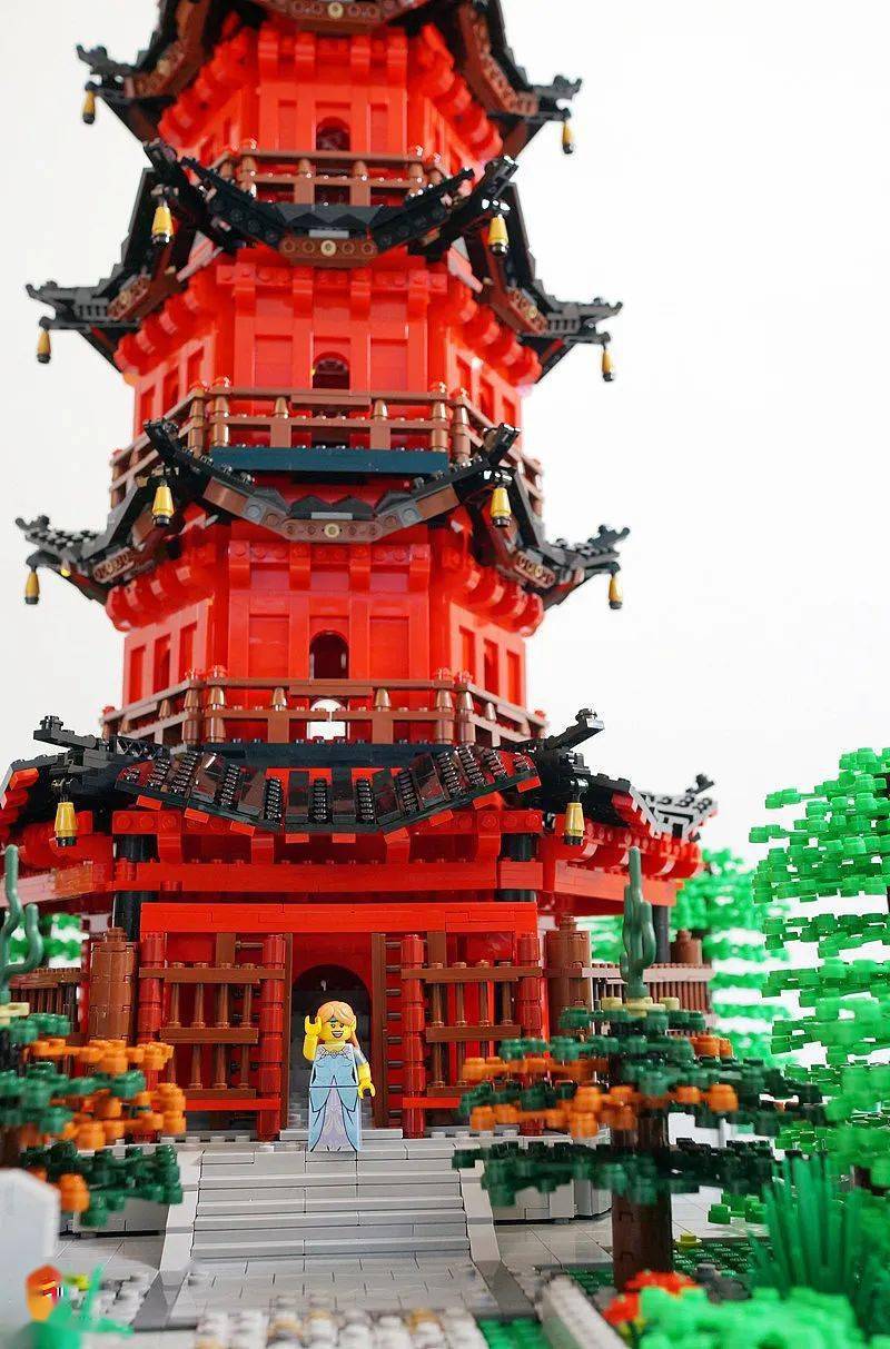 用乐高拼出绝美中国风建筑他的作品里藏的都是家乡记忆