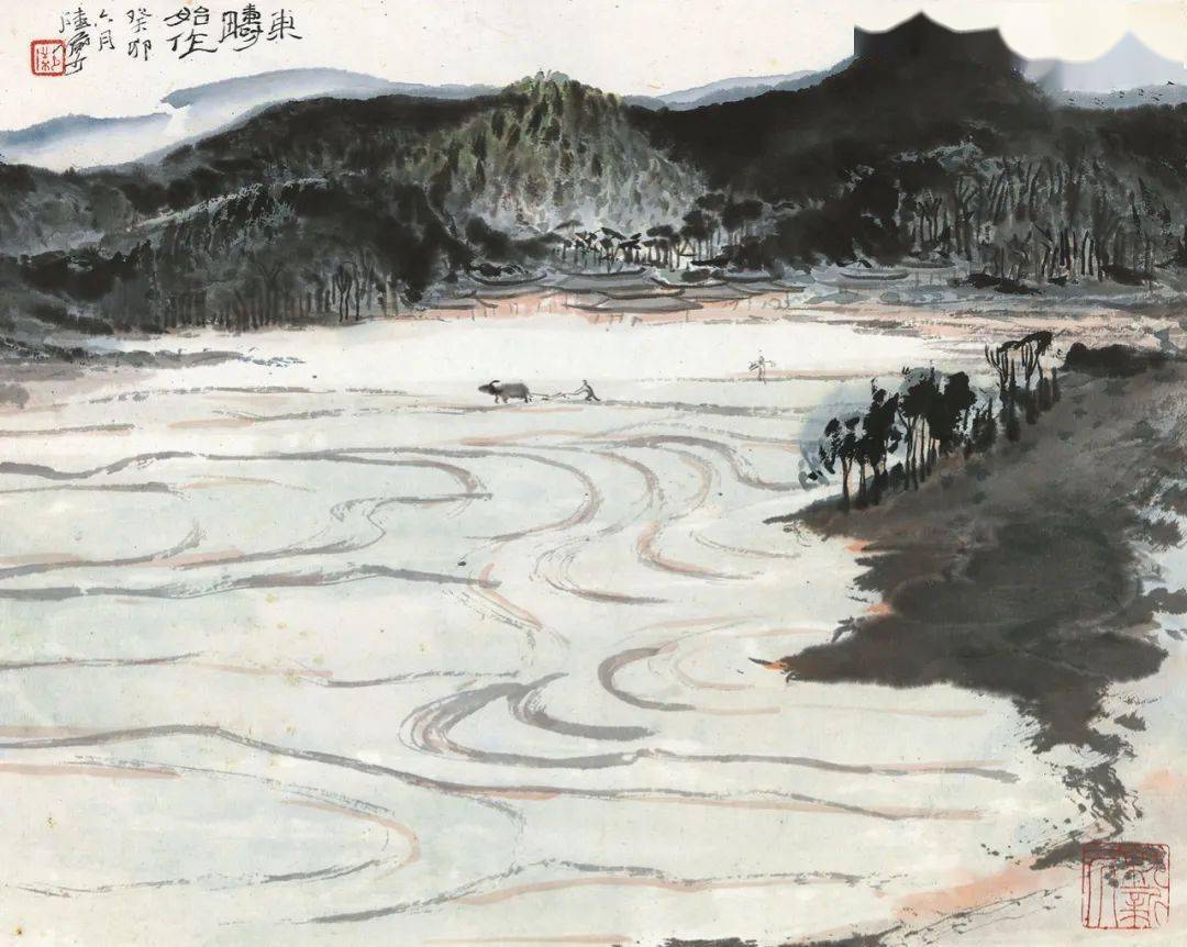 央视画廊】传世墨迹——山水一体超尘俗陆俨少山水册_央博_央视网