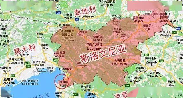 科佩尔港口地图图片