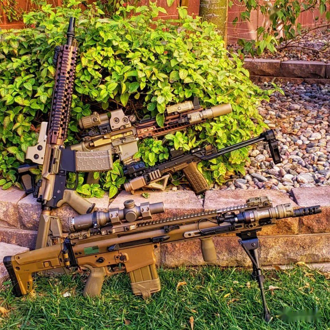 沉稳憨厚的体态fn公司scar17步枪美图欣赏