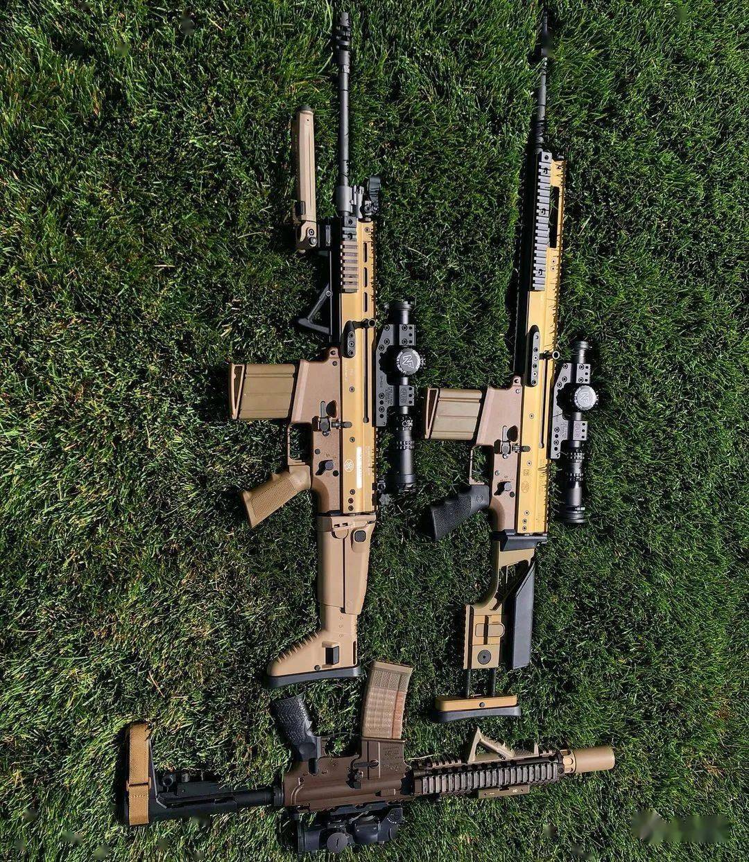 沉稳憨厚的体态fn公司scar17步枪美图欣赏