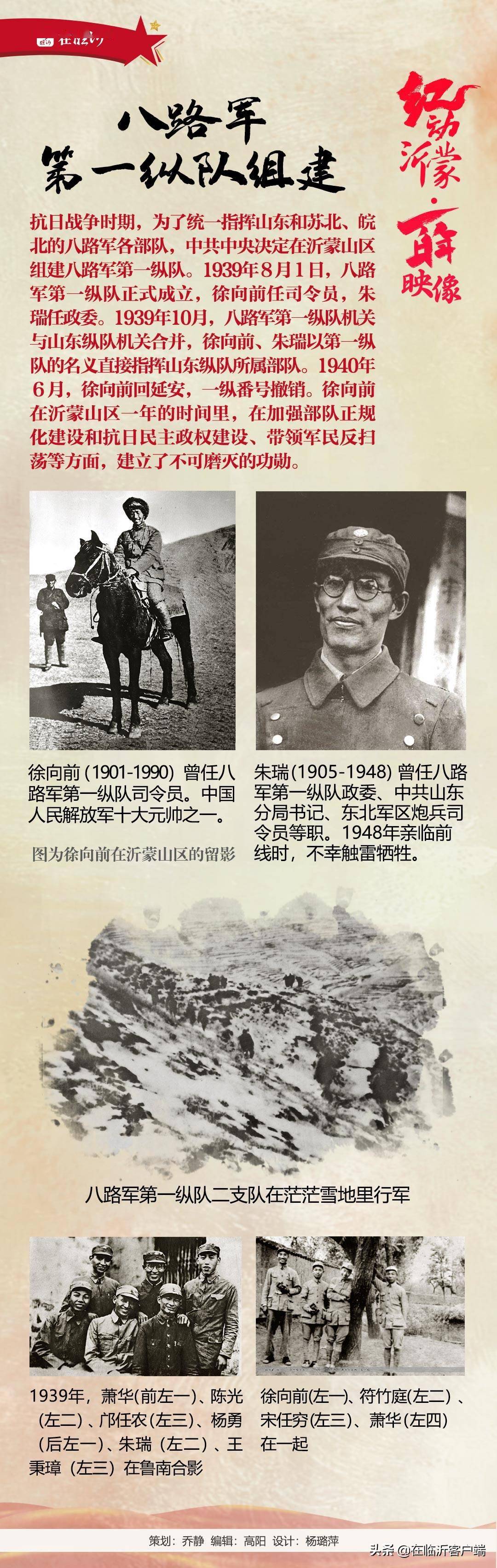 红动沂蒙·百年映像丨八路军第一纵队组建
