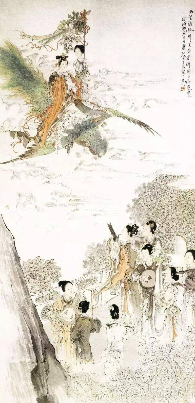 楚如画 荷花圖 没骨荷花 兼工带写画法分享Metodo di pittura del loto con