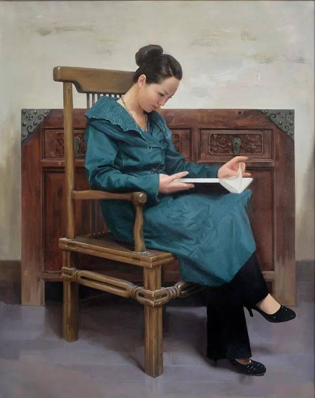杨勃油画作品_陈丹青