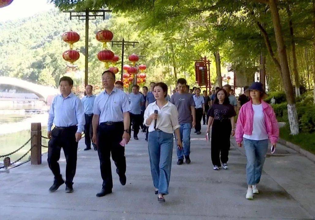 定西市陇西县县委书记鲁泽带领党政考察团到康县考察交流美丽乡村建设