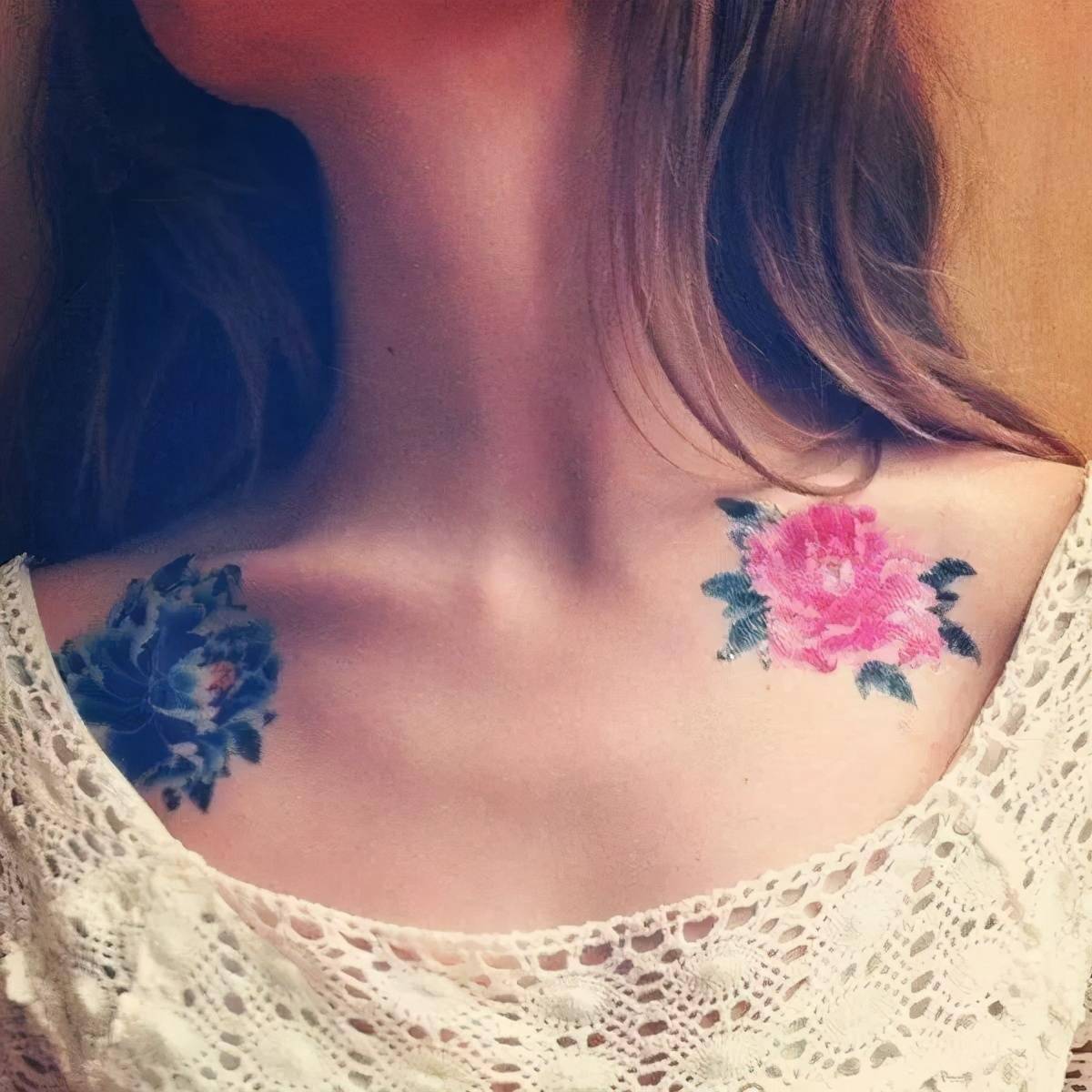 最性感的纹身部位之锁骨男女皆可