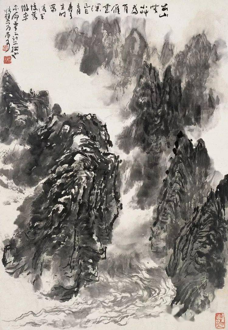 注重神韵的塑造浙派大师周沧米山水画作品欣赏
