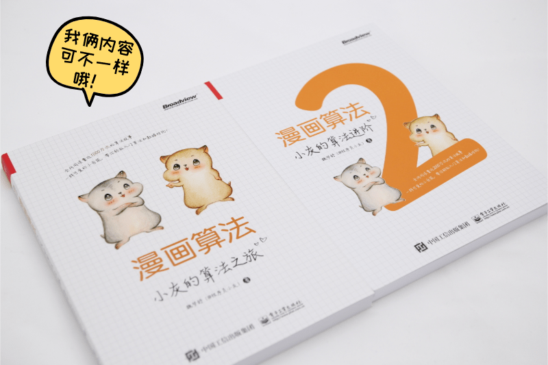 送本 漫画算法2 小灰的算法进阶 公众