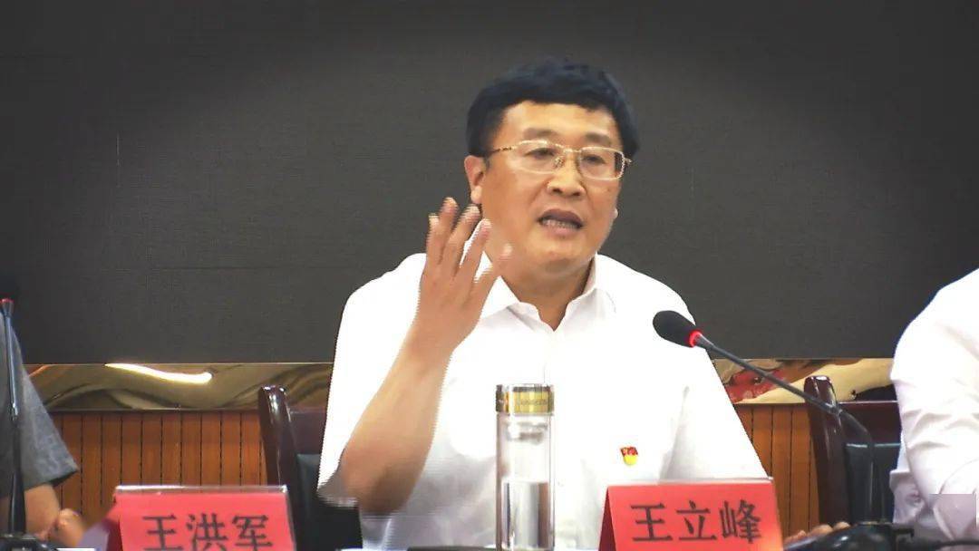 县委书记王立峰主持并讲话,县委副书记,政府代县长邢亚超,县领导