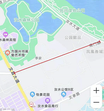 抚州汝水森林公园地图图片