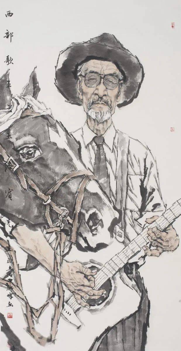 不唯新更为深邓灿的水墨人物画