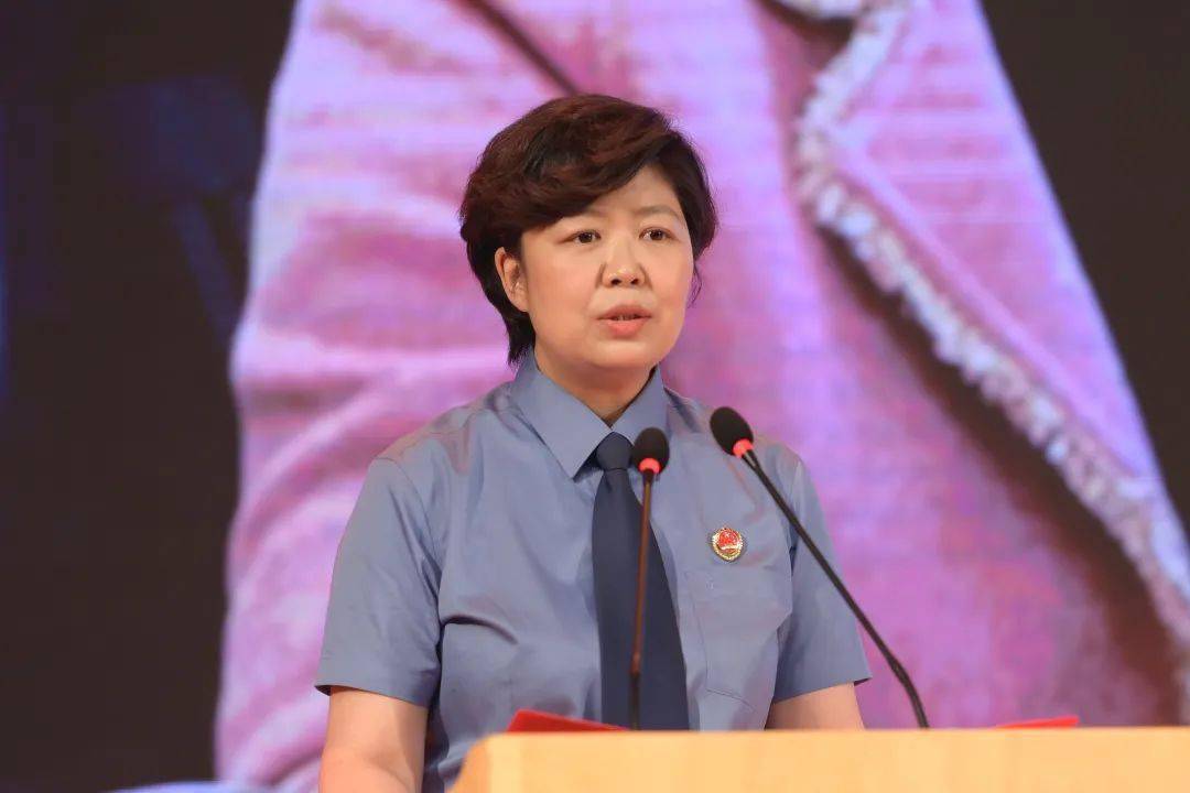市检二分院第四检察部副主任孙晴宣讲图为北京市检察院第一检察部