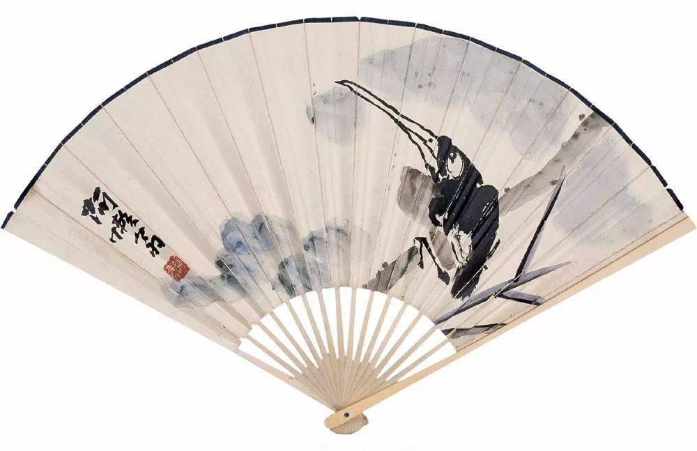 潘天寿扇作35幅,真清雅!_扇面