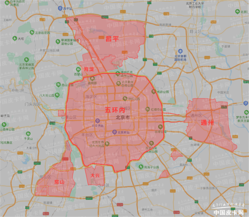 北京昌平区在几环图片