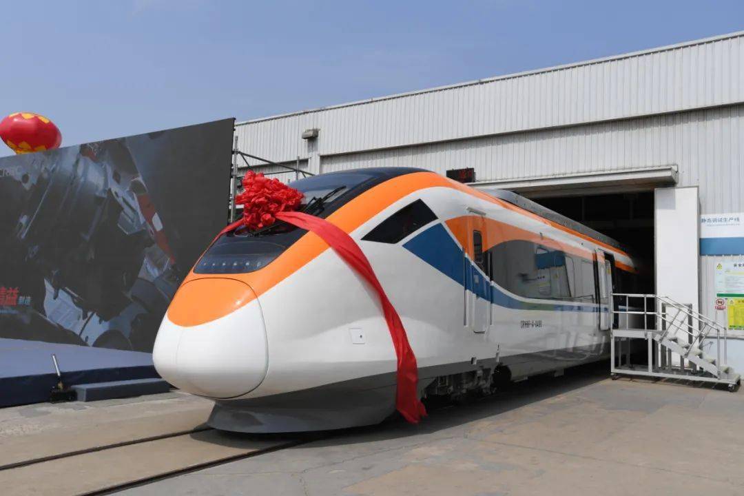 金台铁路市郊列车项目crh6fa型城际动车组下线