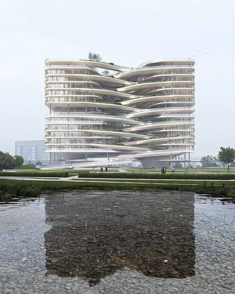 nbbj新作丨韩亚银行新总部设计方案_建筑