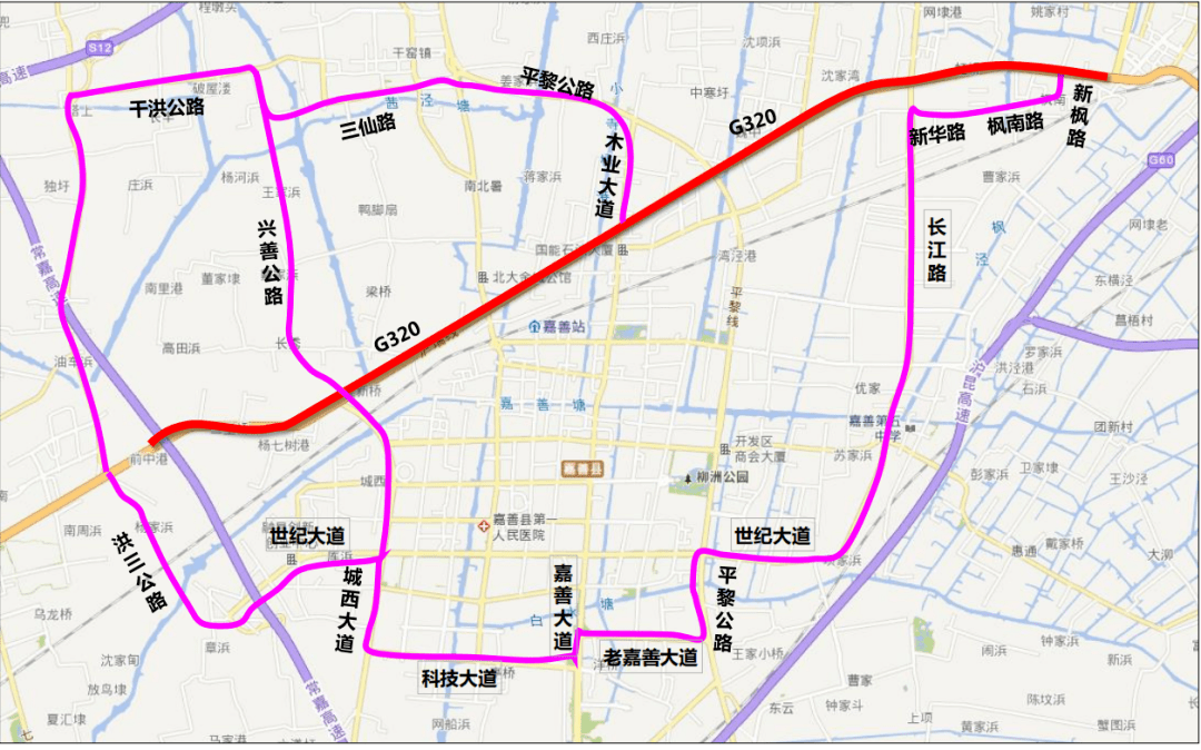 鹰潭320国道全程线路图图片