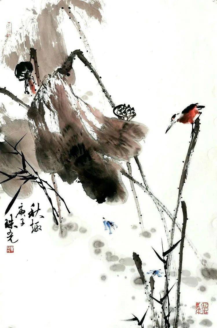 大胆创新,不拘一格的写意花鸟画,很美!_昙花