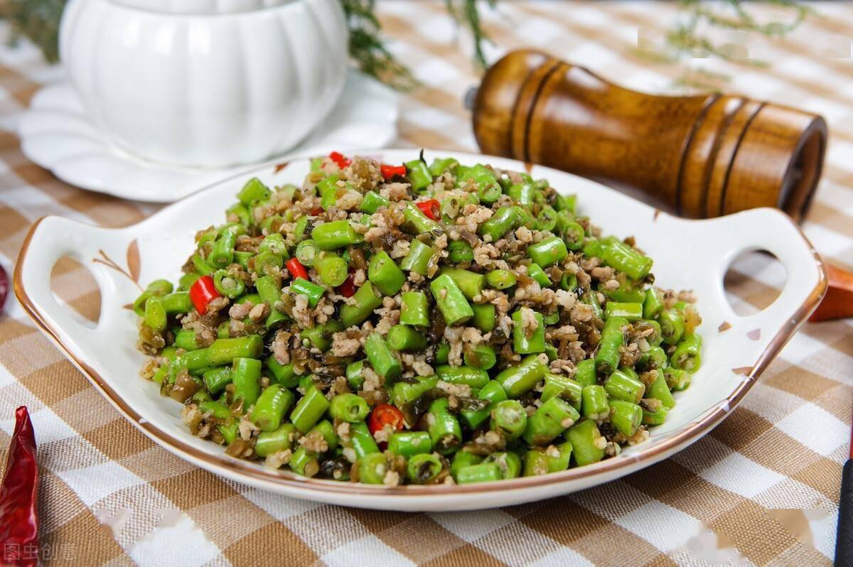 豇豆肉末|口感脆嫩清爽可口,香辣下饭开胃又解馋